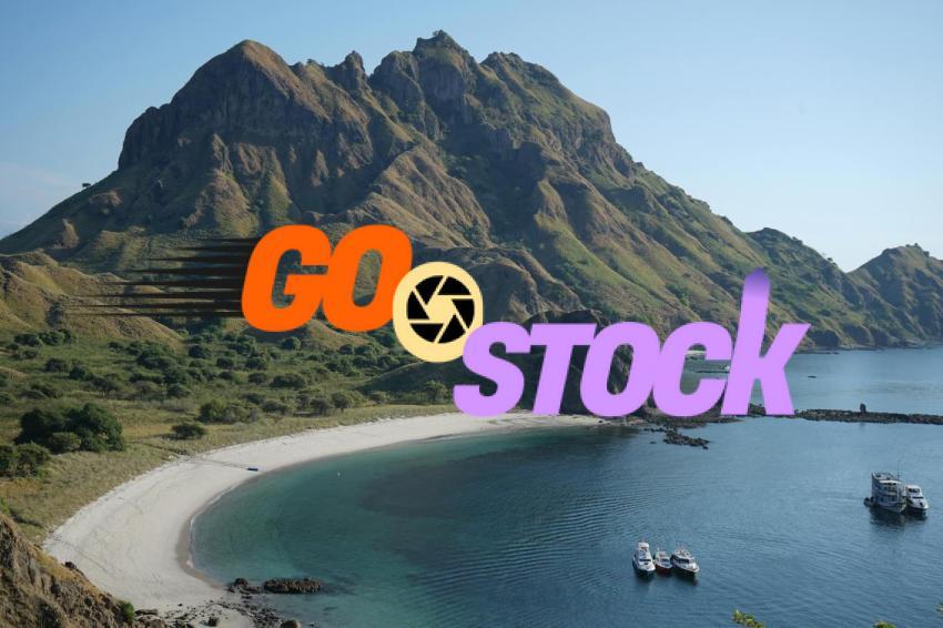 Mountain over Bay on Sea Shore